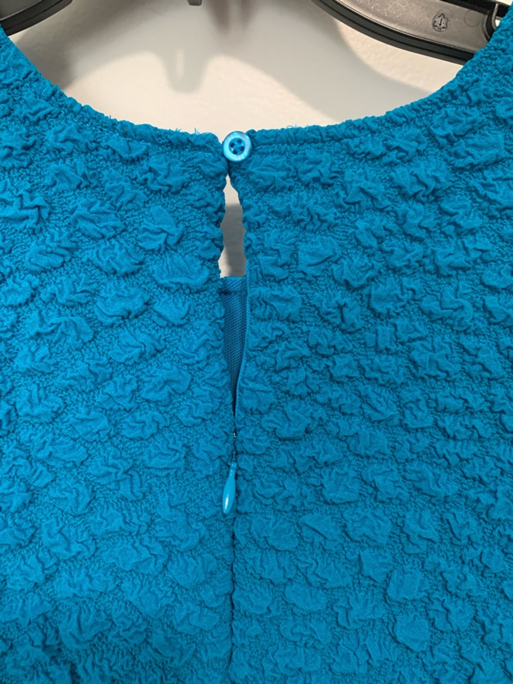 Anthropologie Textured Bodycon Dress Turquoise Blue NWT - Picture 9 of 11